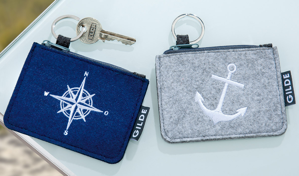 Filz Schlüsseltäschchen Maritim
