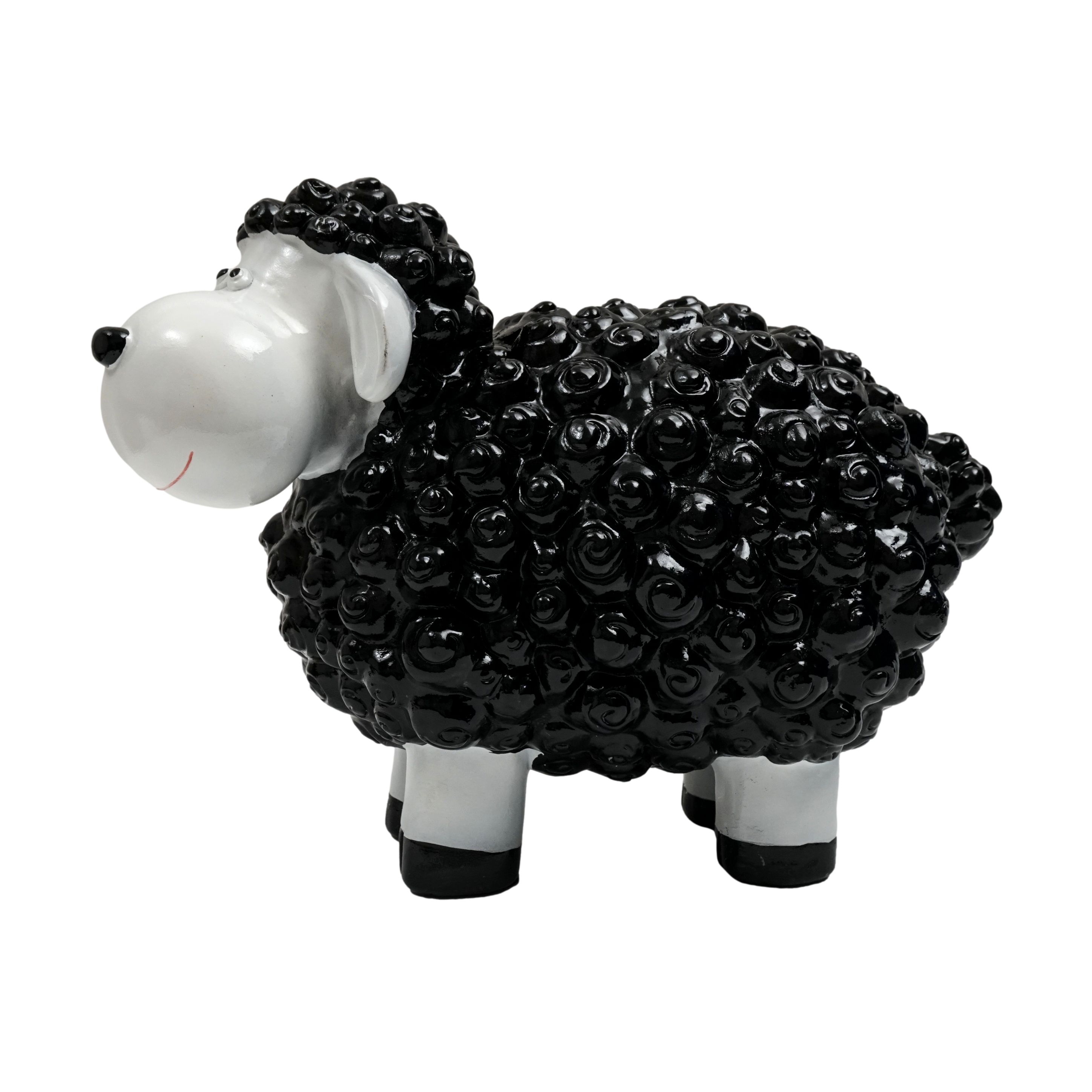 Schwarzes Schaf, mittel, ca. 32 cm x 12 cm