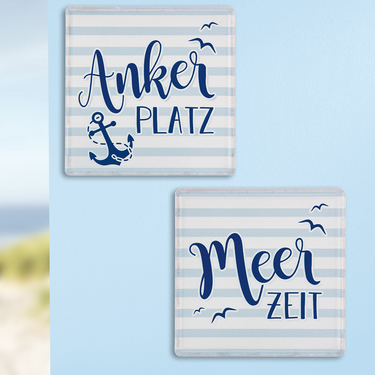 Metall Schild Meerzeit