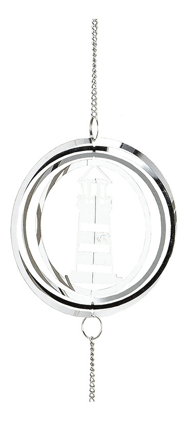 Edelstahl Girlande &quot;Maritim&quot;, Leuchtturm