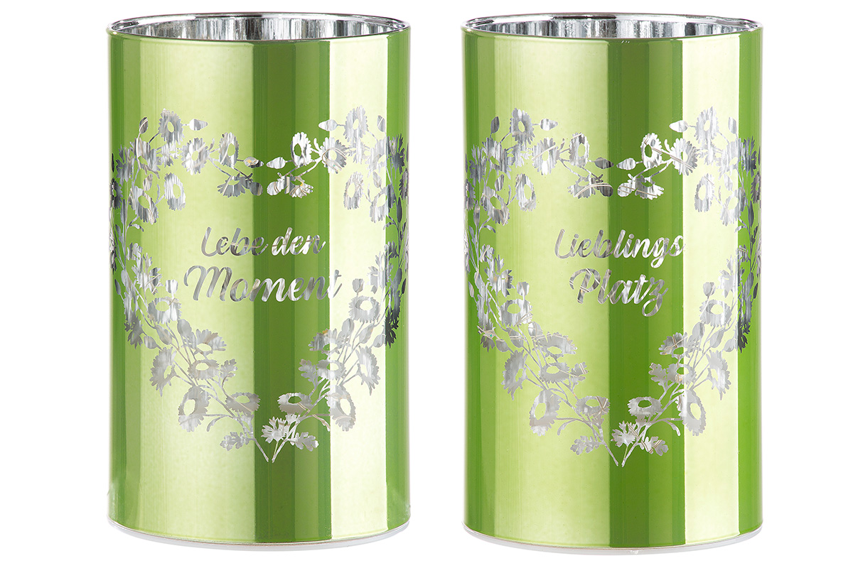 Glas LED-Leuchter &quot;Moments&quot;, Lebe den Moment