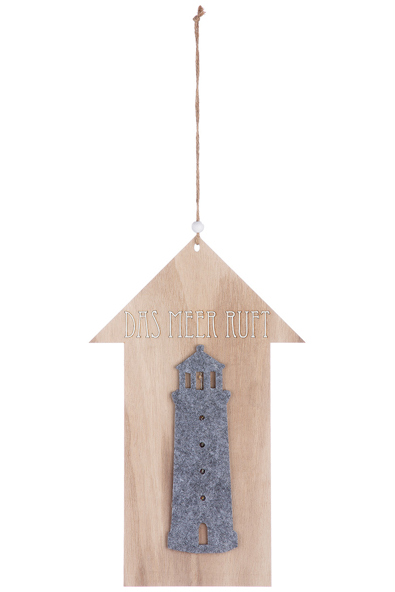 Hänger LED Leuchtturm &quot;Das Meer ruft&quot;