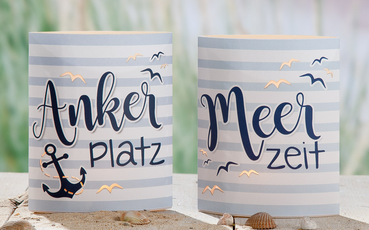 Papier LED Laterne Norden &quot;Ankerplatz&quot;