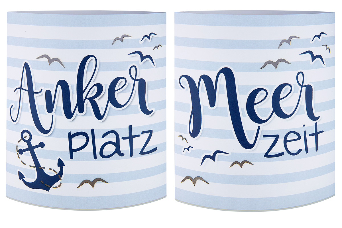 Papier LED Laterne Norden &quot;Ankerplatz&quot;