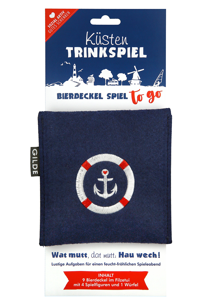 Filz Trinkspiel &quot;Küste&quot;