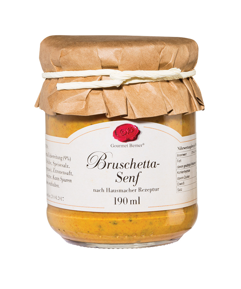 Bruschetta Senf im 190ml Glas