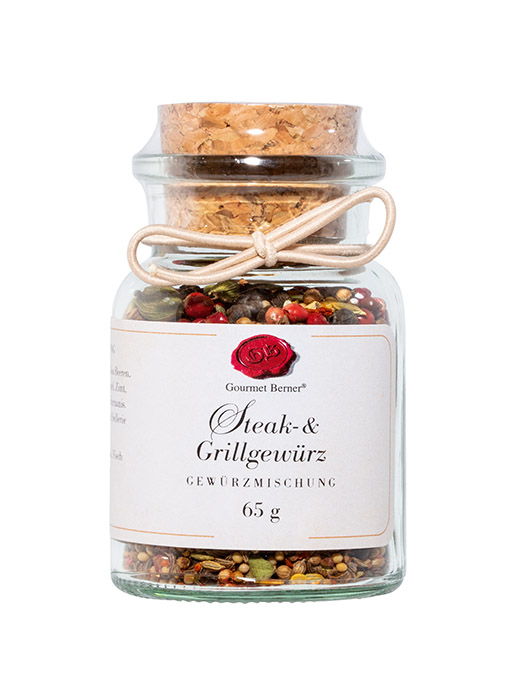Steak- und Grillgewürz 65g im Korkenglas