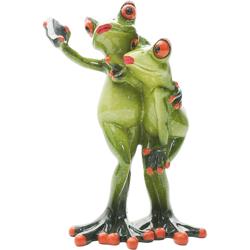 Frosch'Selfie'  Hellgrün       