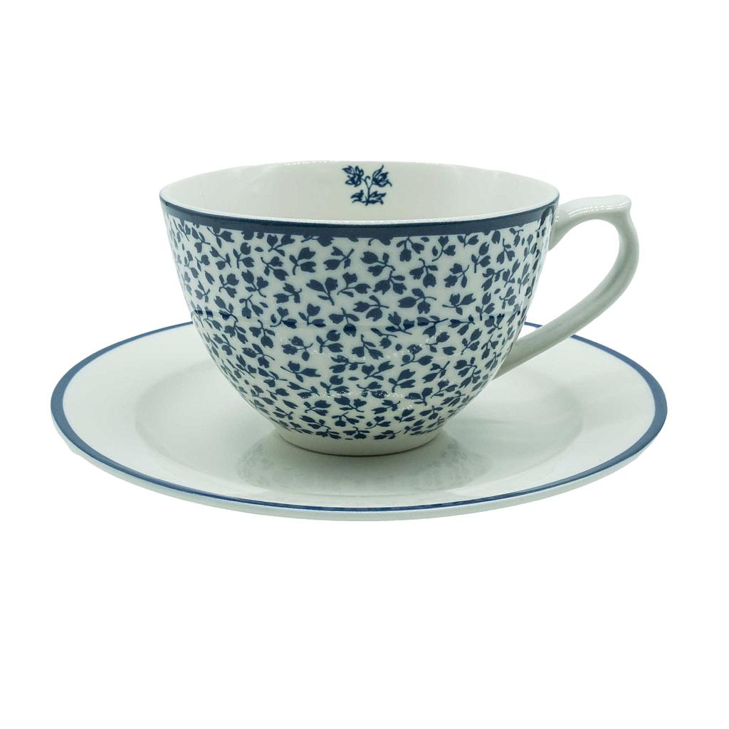 Tasse mit Untere "Floris" ca. 30cl