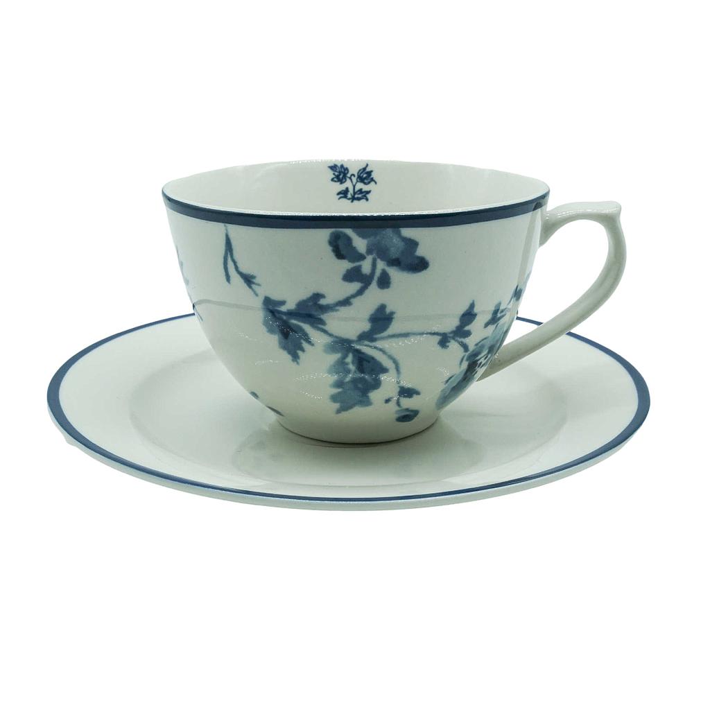 Tasse mit Untere "China Rose" ca. 30cl