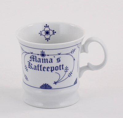 Herrenbecher, Mama´s Kaffeepott (Indisch-Blau-OL)
