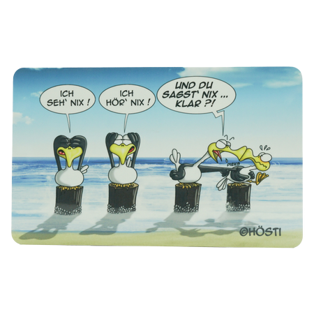 Hösti Frühstücksbrett Du sagst nix