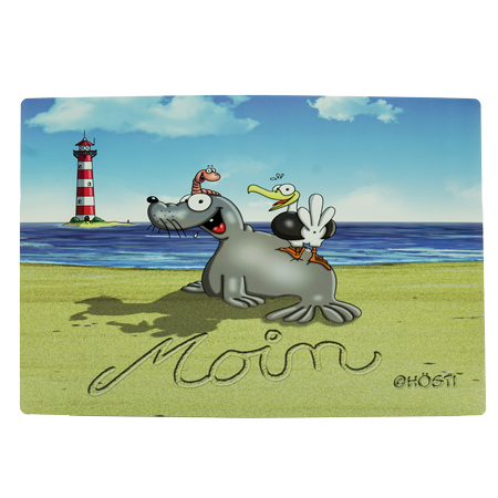 Hösti Platzset Moin mit Leuchtturm 