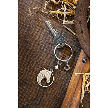 Metall Schlüss.Anh."Pferdekopf" 