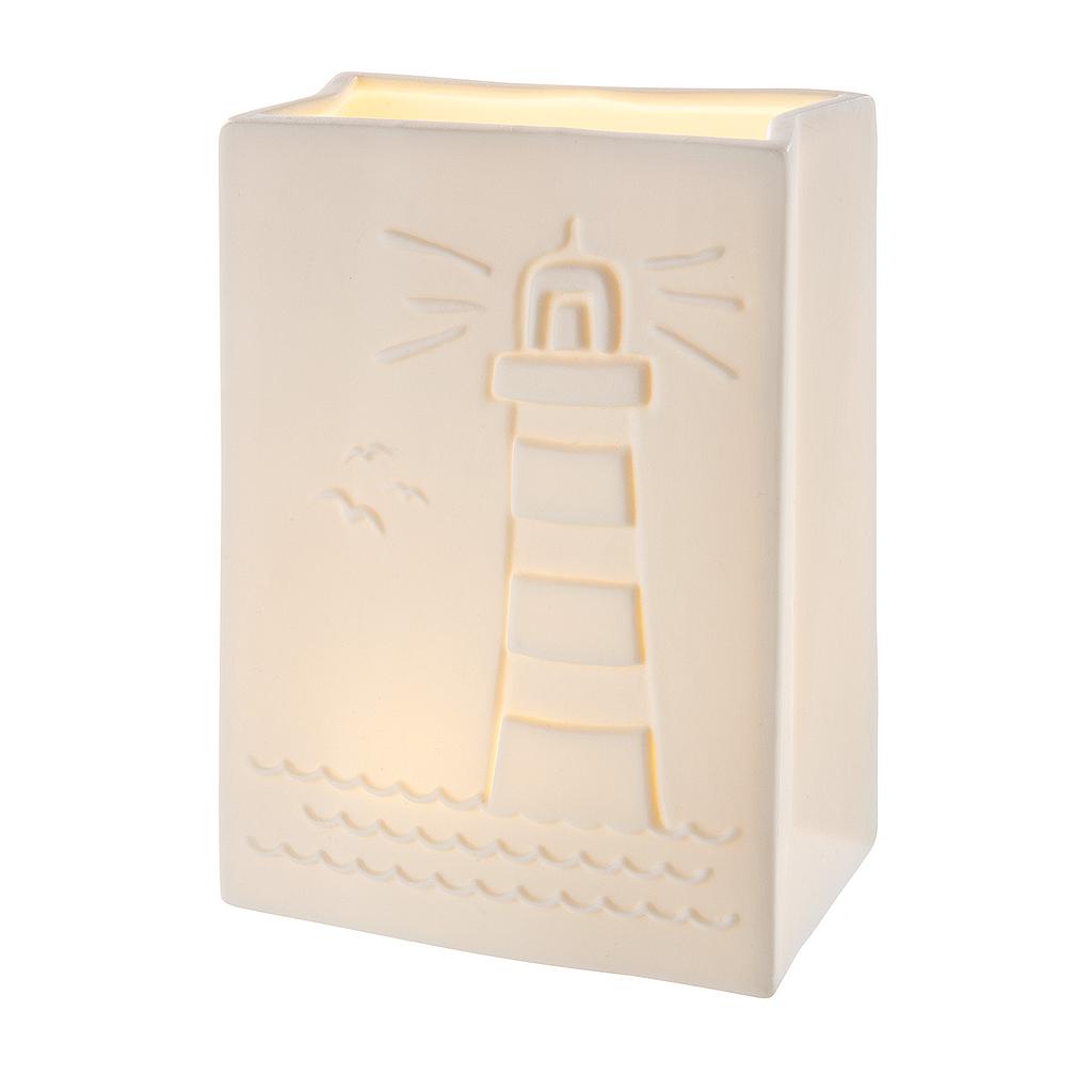Porzellan LED-Tasche "Leuchtturm"