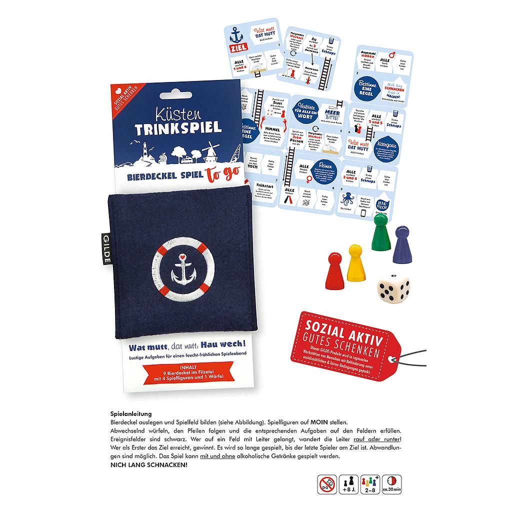 Filz Trinkspiel "Küste"
