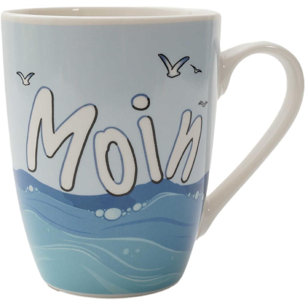 Becher 'Moin', blau, 8 Ø x 10,5 cmH