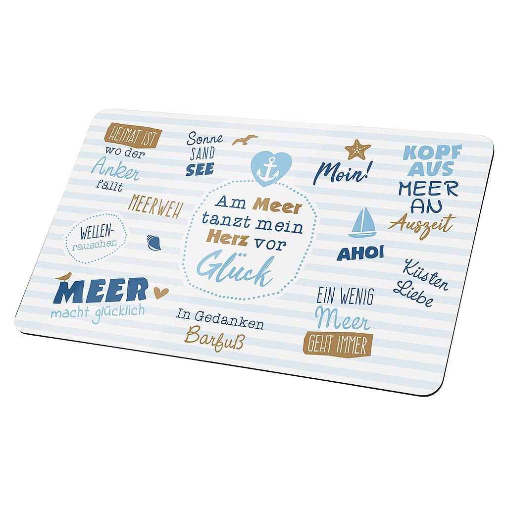 Brettchen Weisheit "Am Meer tanzt mein Herz vor Glück"