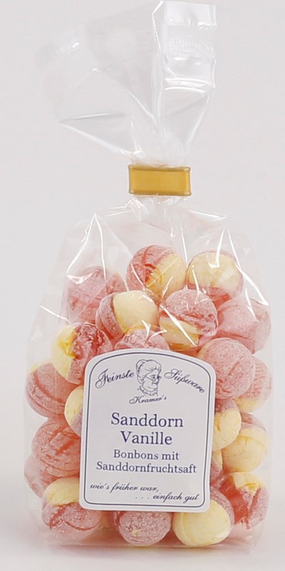 Sanddorn Vanille Bonbons, 120 g