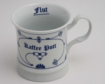 Herrenbecher Ind-Blau "Kaffeepott"