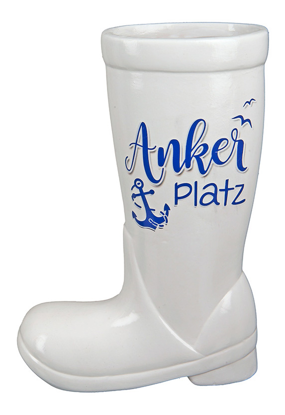 Keramik Pflanztopf &quot;Stiefel&quot; Ankerplatz