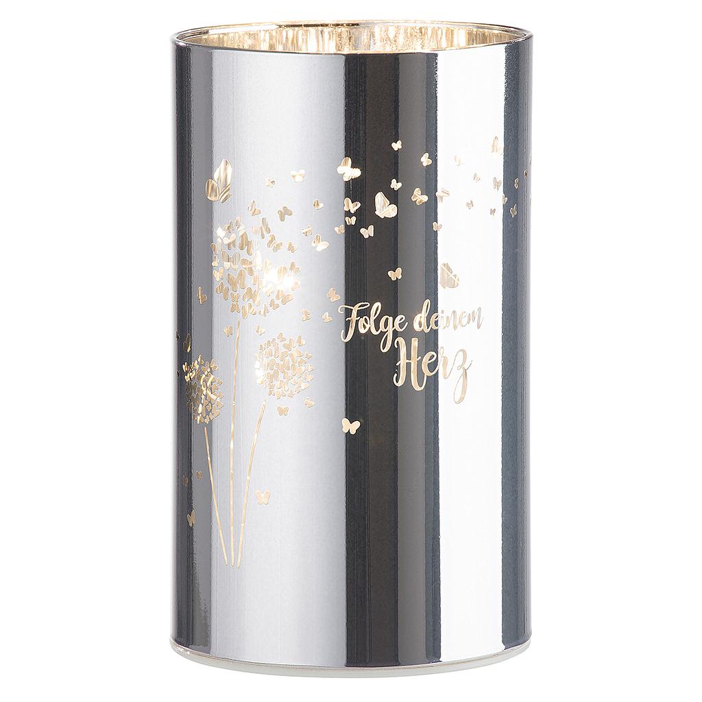 Glas LED-Leuchter &quot;Momente&quot;, Folge deinem Herz