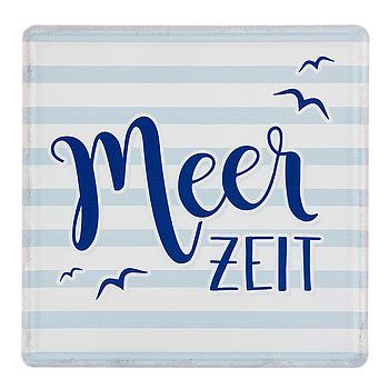 Metall Schild "Meerzeit"