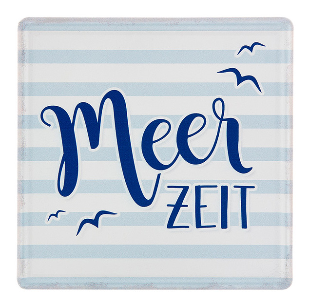 Metall Schild &quot;Meerzeit&quot;