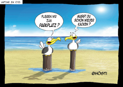 Hösti Postkarte "Parkplatz"