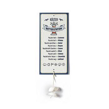 Schild Wetterstation Küste