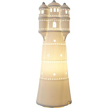 Porzellan Lampe Leuchtturm