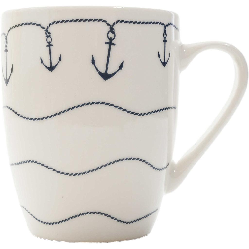 Becher Büsum "Welle" 350 ml, Spülmaschinengeeignet, New Bone