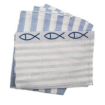 Geschirrhandtuch "Fische" 50x70 cm