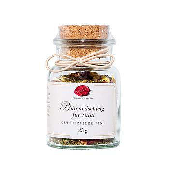 Blütenmischung für den Salat 25g im Korkenglas