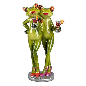 Beste Freundinnen mit Cocktail