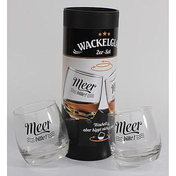 Wackelglas "Meer" 2er-Set