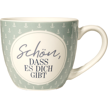 Maxibecher " Schön dass es dich gibt " 400ml kl.Anker