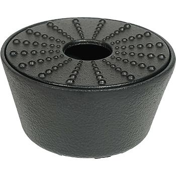 Stövchen "Hubei" Gusseisen, schwarz 2-teilig H 6 cm, Ø 11,5 cm