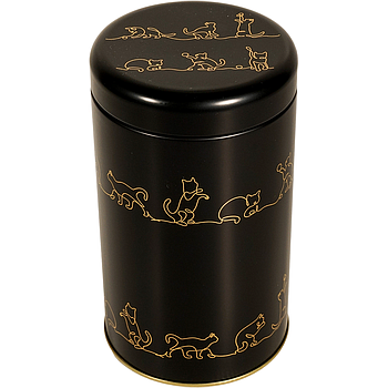 Dose "Shadow", 150 g Weißblech, rund, Stülpdeckel matt H 14,5 cm, Ø 8,5 cm